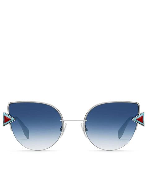 fendi ff 0242 s scb ne 52 silver & blue|Fendi FF 0242/S SCB/NE Sunglasses Silver .